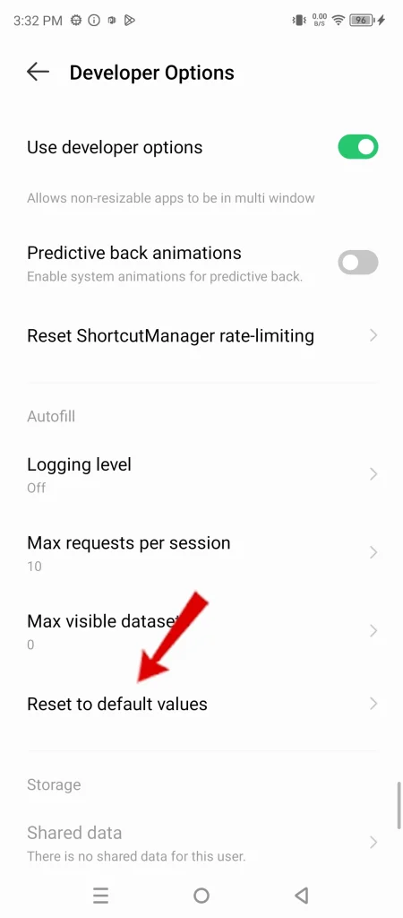 Infinix Note 30 5g reset autofill values 1