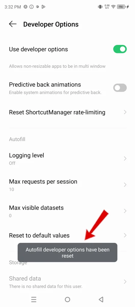 Infinix Note 30 5g reset autofill values 2