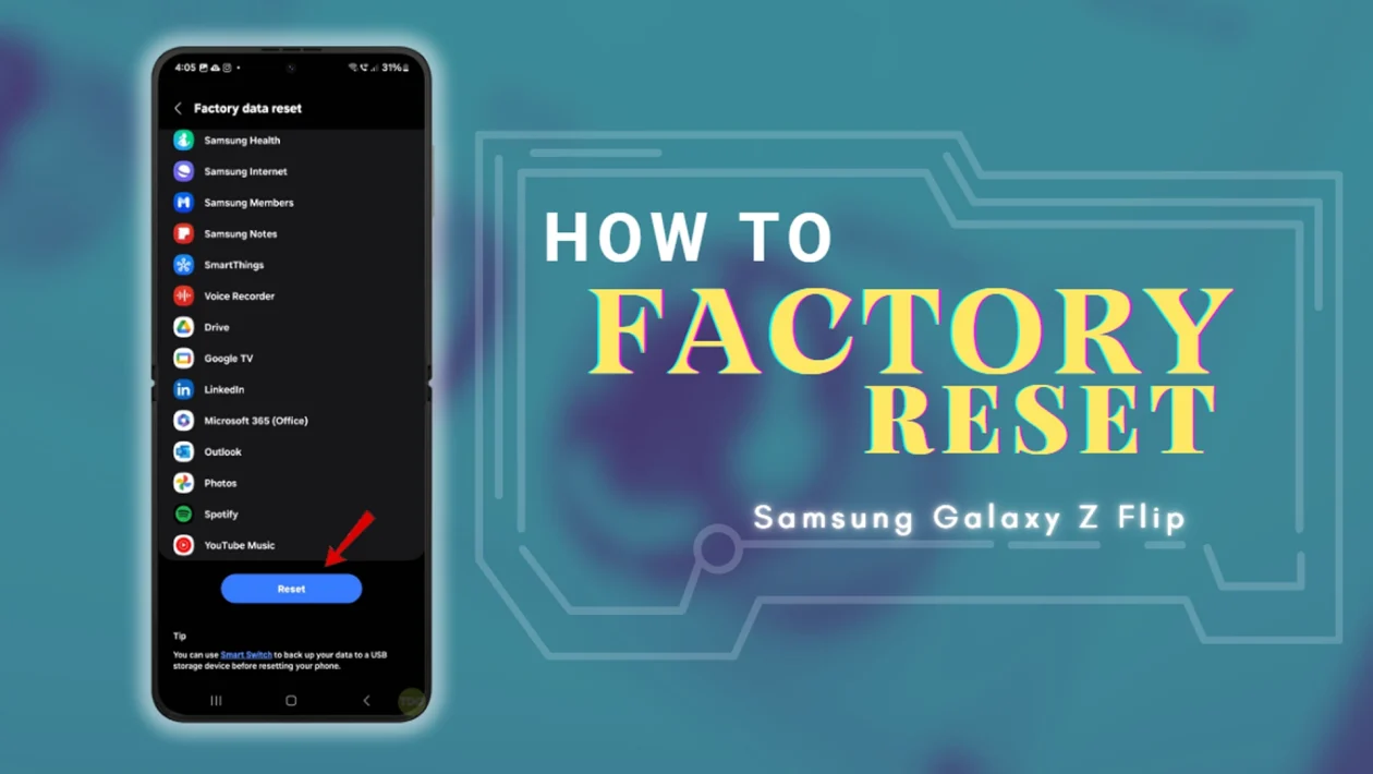 Samsung Galaxy Z Flip 4 - Factory Reset