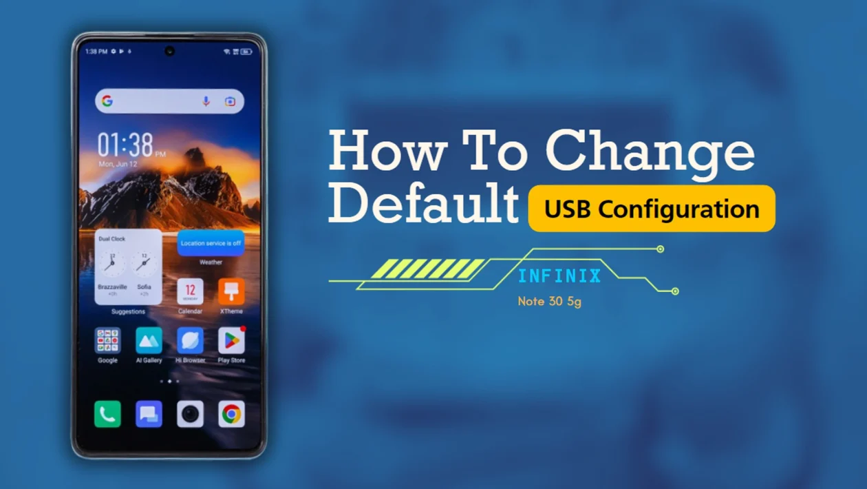 Infinix Note 30 5g - Change the Default USB Configuration