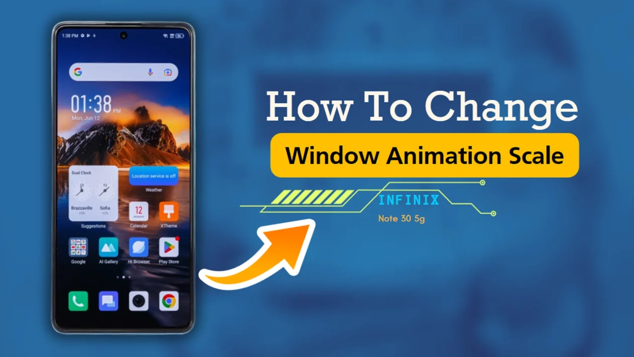 Infinix Note 30 5g - Change window animation scale