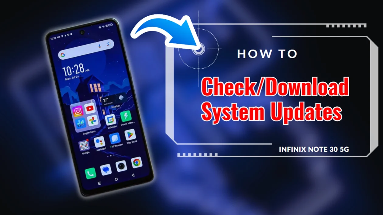 Infinix Note 30 5G - Check for/Download and Install System Updates