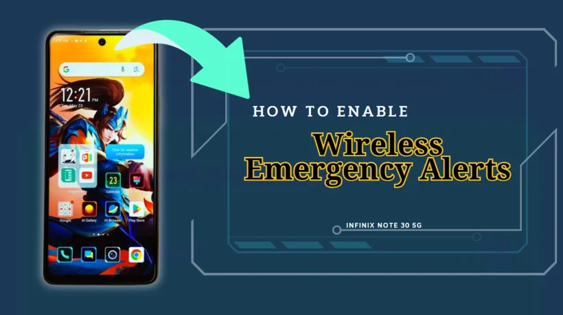 Infinix Note 30 5g - Enable Wireless Emergency Alerts