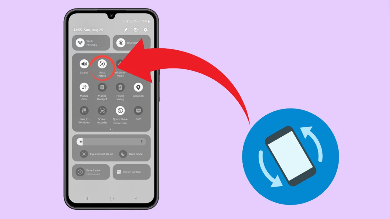 Galaxy A15 5G Auto Rotate Not Working Issue