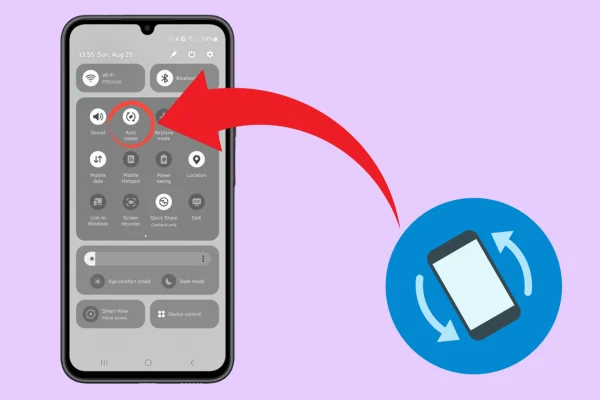 Galaxy A15 5G Auto Rotate Not Working Issue
