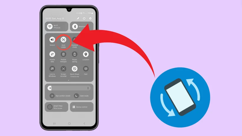 Galaxy A15 5G Auto Rotate Not Working Issue
